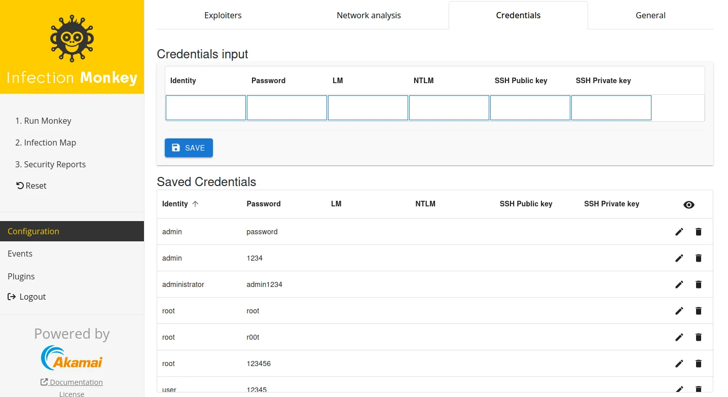 Configure the Infection Monkey